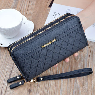 شنطة صغيرة أنيقة للنساء - New 2025 Double Zipper Hand Purse Lady's
