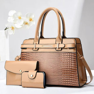 شنطة يد كلاسيك للنساء - Wholesale Fashion Patent PU Leather Alli