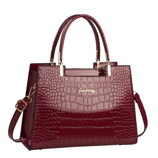 شنطة سهرة فاخرة للنساء - 2024 Solid Color Alligator Pattern Hand