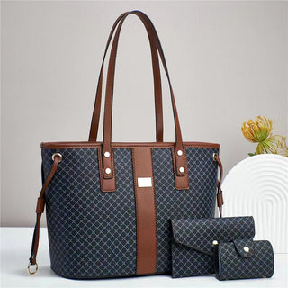 شنطة يد شيك للنساء - Wholesale 2025 PU Leather 3 Pieces Bags
