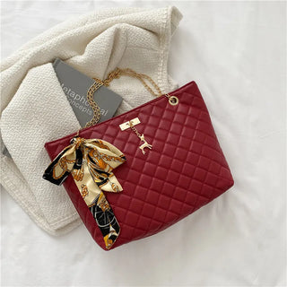 شنطة كتف كلاسيك للنساء - 2021 Ladies Fashion Leather Shoulder Lux