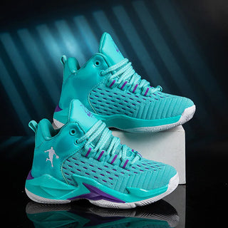 موضة 2025 ربيع خريف children's basketball shoes non-slip جديد running sneakers for أولاد ناعم bottom breathable net design صيف