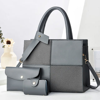 شنطة جلد كاجوال للنساء - 2025 New PU Leather 3 in 1 Women Bags Se
