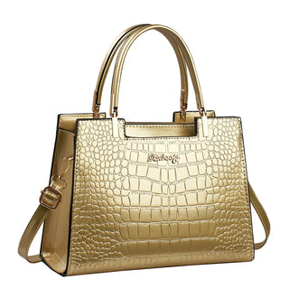 شنطة سهرة فاخرة للنساء - 2024 Solid Color Alligator Pattern Hand