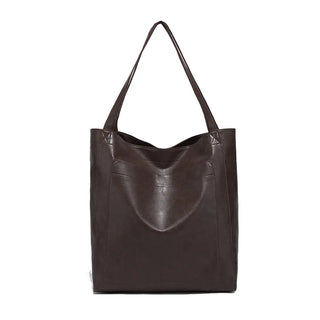 شنطة يد مميزة للنساء - Women's PU Soft Leather Hand Bags Oil Wa