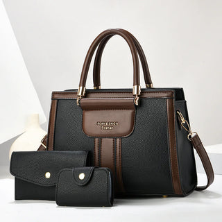 شنطة سهرة عملية للنساء - 2025 PU Leather 3 Pieces Bags Set Ladies