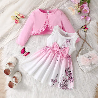 جديد شتاء collection ladies baby طقم قطعتين أكمام طويلة solid color coat with cotton suspender جيب shawl for ربيع خريف