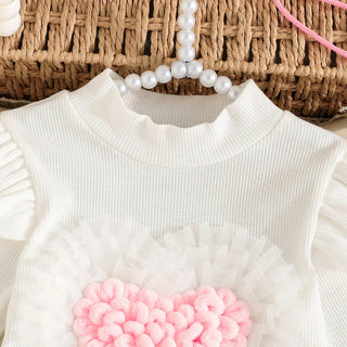 high quality cotton baby بنت's كاجوال بدلة custom logo print elegant and lovely for ربيع وخريف