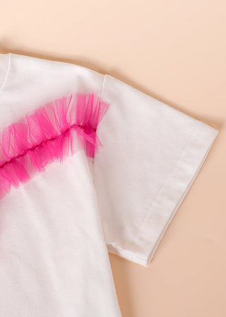 hot بنت صيف suite for children أكمام قصيرة t-shirt + دينم shorts + belt daily occasion boutique design