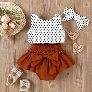 hot sale 3-piece صيف outfit طقم for toddler بنات baby بنت بدون أكمام فستان and clothes age group children