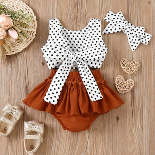 hot sale 3-piece صيف outfit طقم for toddler بنات baby بنت بدون أكمام فستان and clothes age group children