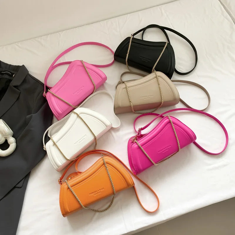 شنطة جلد عملية للنساء - Hot Selling Style Simple Fashion Underar