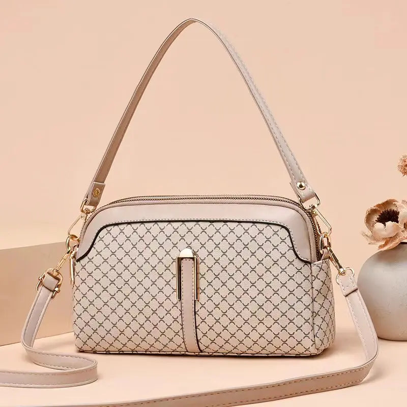 شنطة كتف شيك للنساء - Luxury Designer Famous Fashion Luxury PU