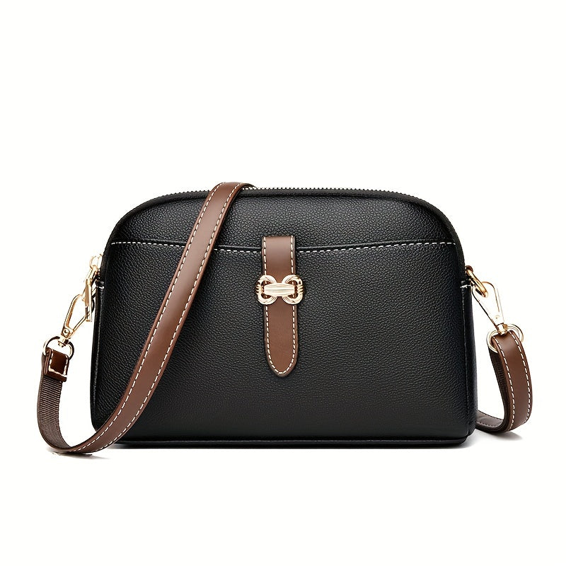 حقيبة كروس بودي نسائية عتيقة مع حزام قابل للفصل