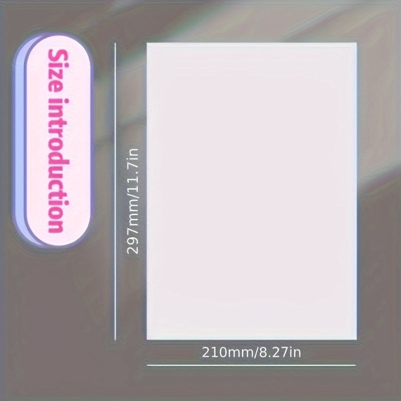 100 ورقة A4 ورق طابعة نافثة للحبر باللون الأبيض