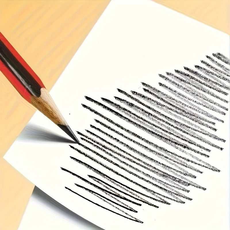 30 قطعة من أقلام HB الملونة الساطعة مع شريط ممحاة