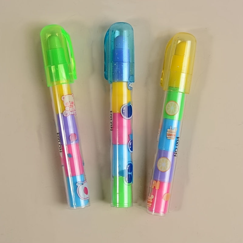 مجموعة من 4 ممحاة بناء إبداعية