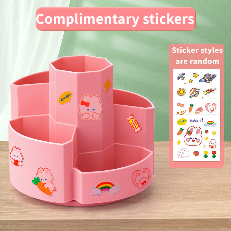 حامل أقلام للمكتب متعدد الوظائف قابل للدوران