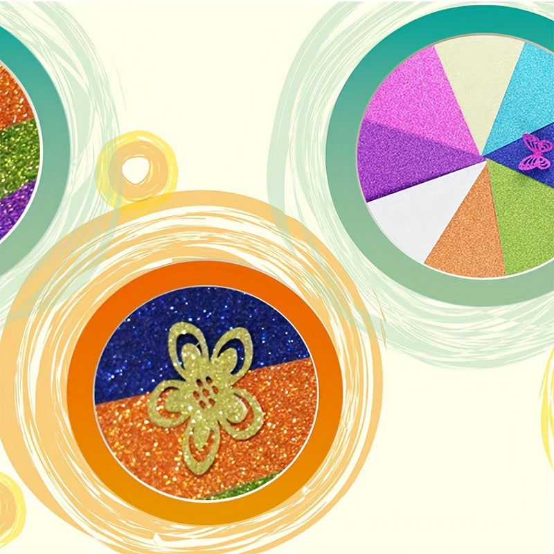 ورق كرتوني براق A4، 40 ورقة بـ 20 لونًا