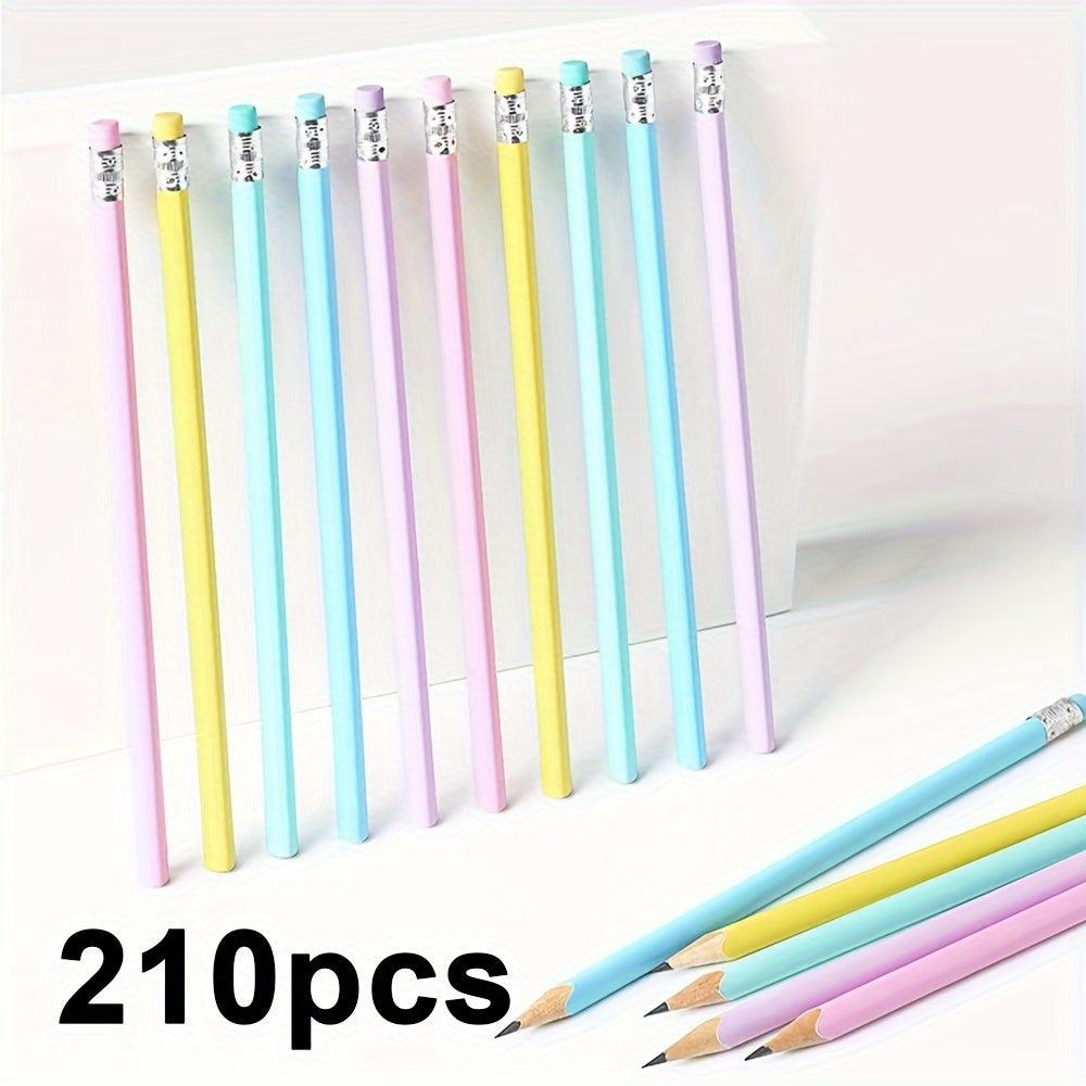 210 قلم رصاص خشبي برؤوس ممحاة