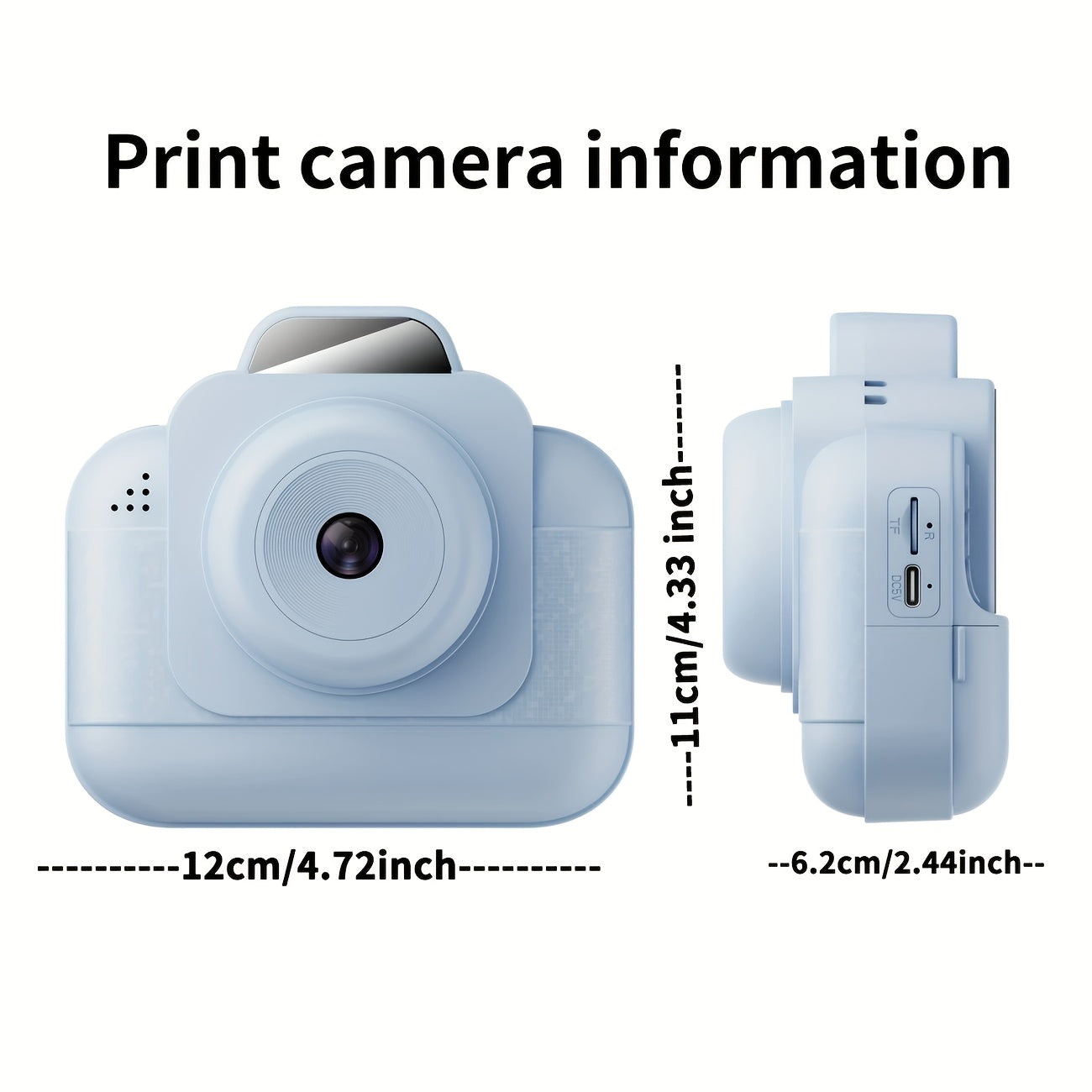 طابعة صور محمولة، طباعة صور عالية الوضوح بدقة 1080P،