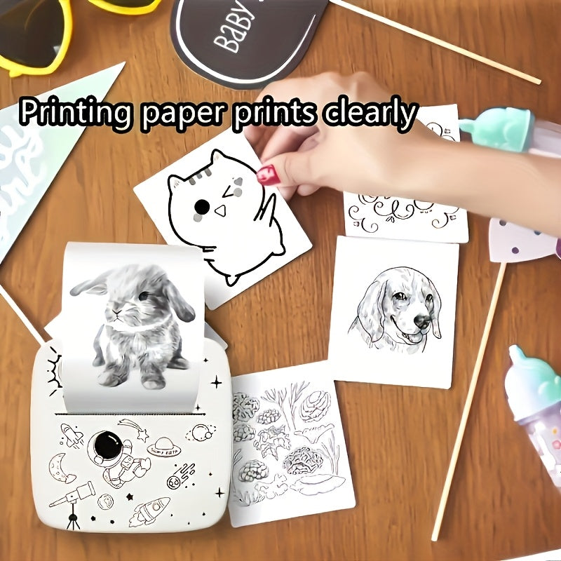 10 لفات من ورق الطابعة الحرارية