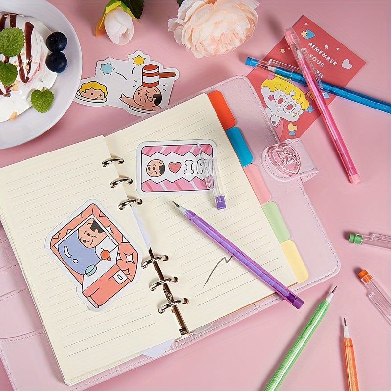 30 قطعة أقلام رصاص غير قابلة للشحذ HB شفافة