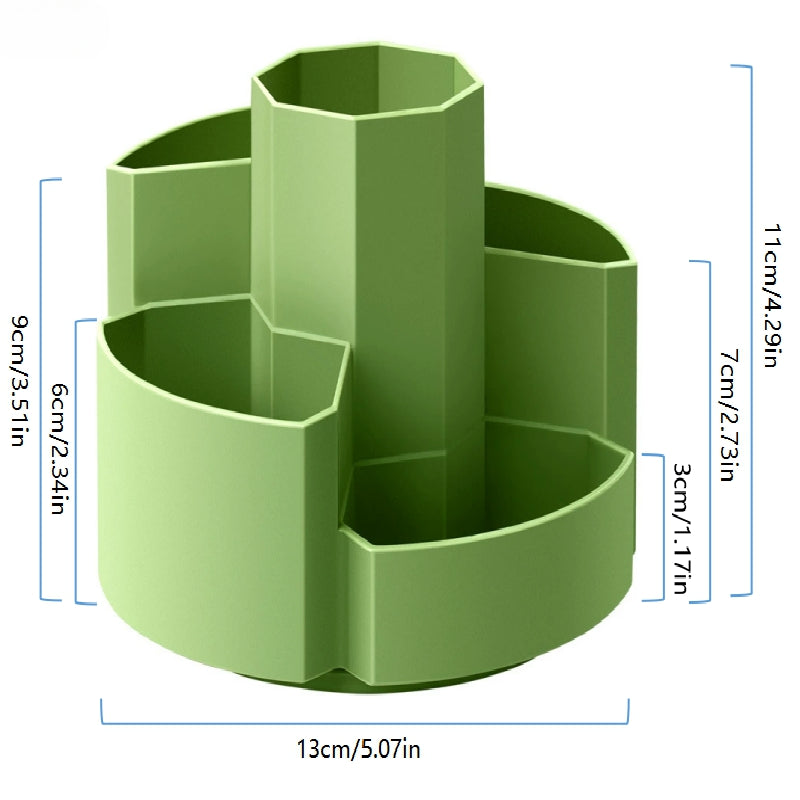 حامل أقلام للمكتب متعدد الوظائف قابل للدوران