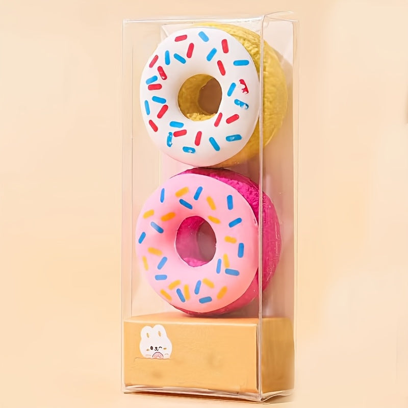 2 قطع ممحاة على شكل دونات