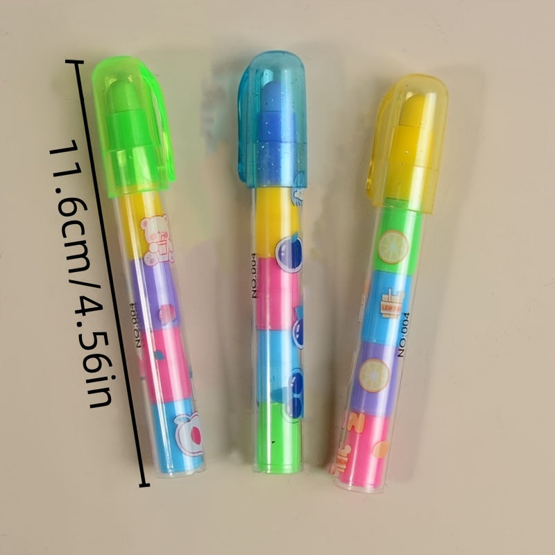 مجموعة من 4 ممحاة بناء إبداعية