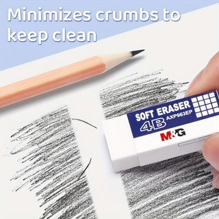 10 قطع من مزيلات القلم البيضاء الصغيرة 4B من M&G