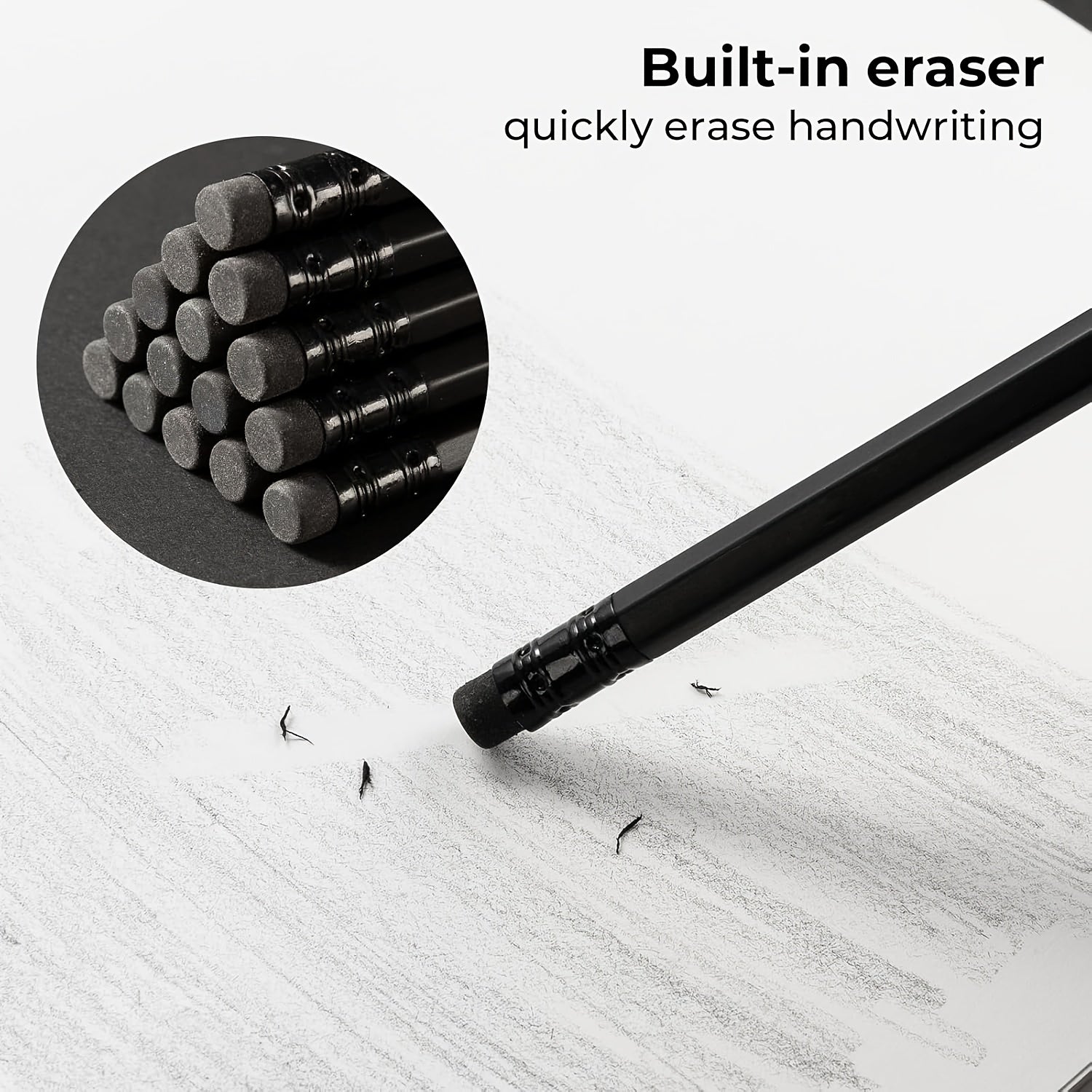 OSTAZT 50/20 قطعة أقلام رصاص بنواة جرافيت HB مع ممحاة