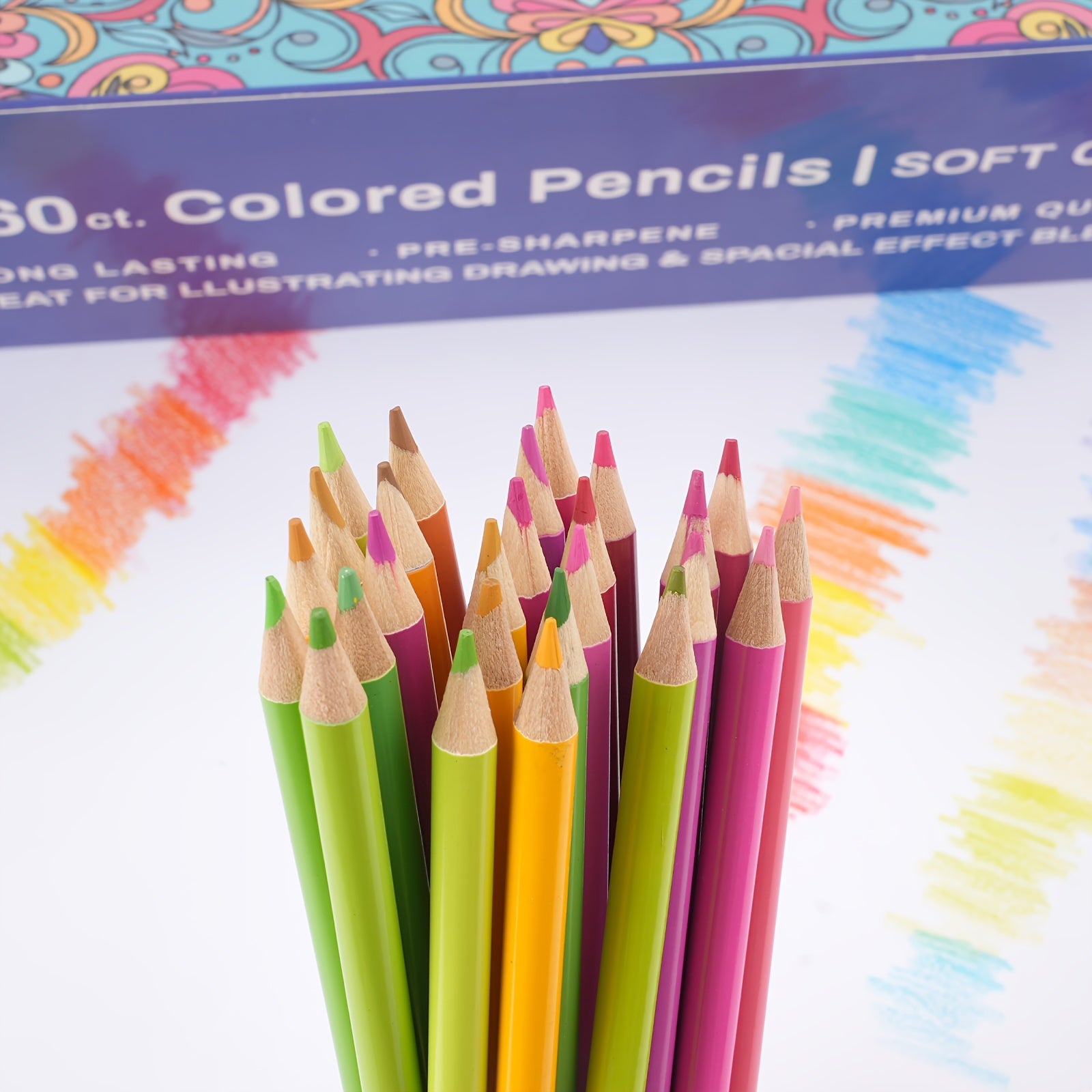 260 قطعة أقلام ملونة