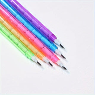 30 قطعة أقلام رصاص غير قابلة للشحذ HB شفافة