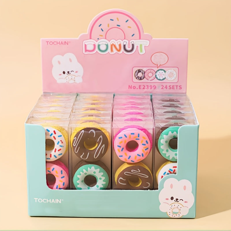 2 قطع ممحاة على شكل دونات