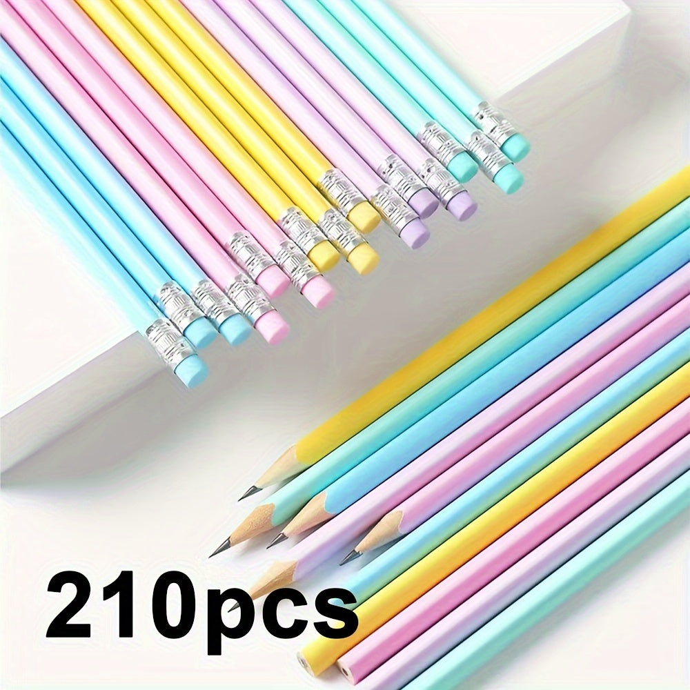 210 قلم رصاص خشبي برؤوس ممحاة