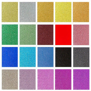 ورق كرتوني براق A4، 40 ورقة بـ 20 لونًا