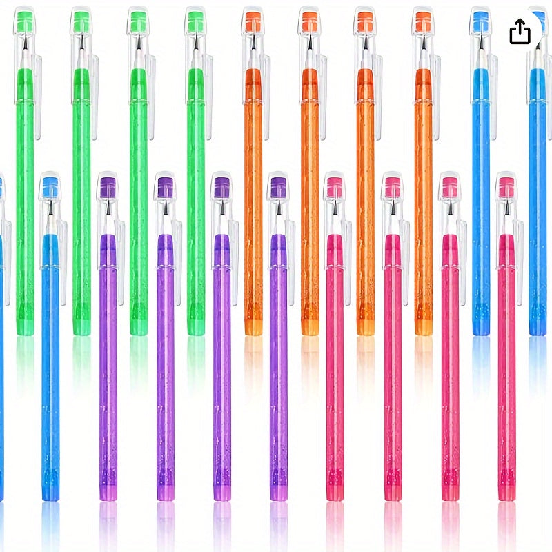 30 قطعة أقلام رصاص غير قابلة للشحذ HB شفافة