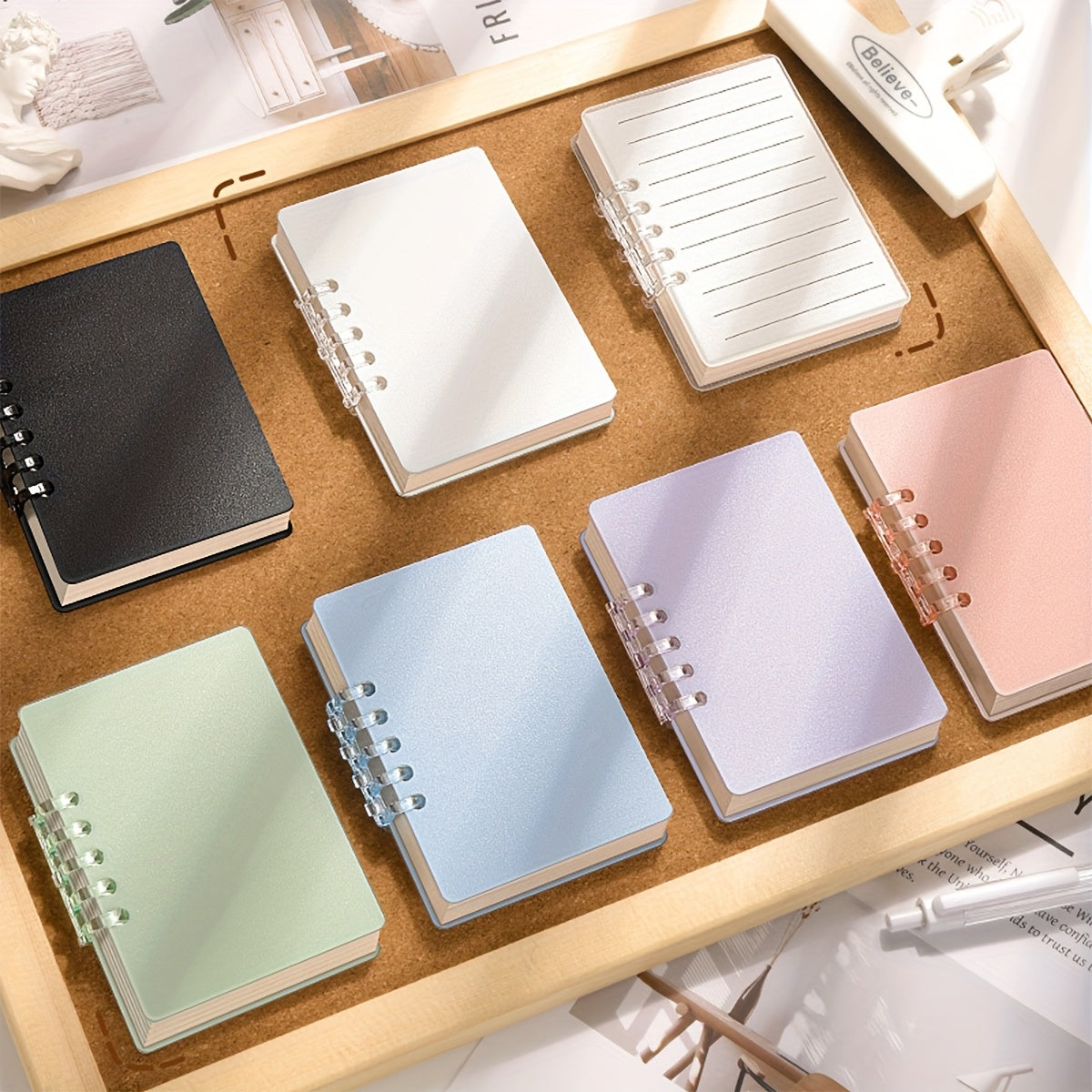 دفتر ملاحظات صغير محمول بـ80 ورقة،