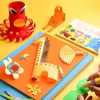 100 ورقة من الورق الملون مقاس A4، 80