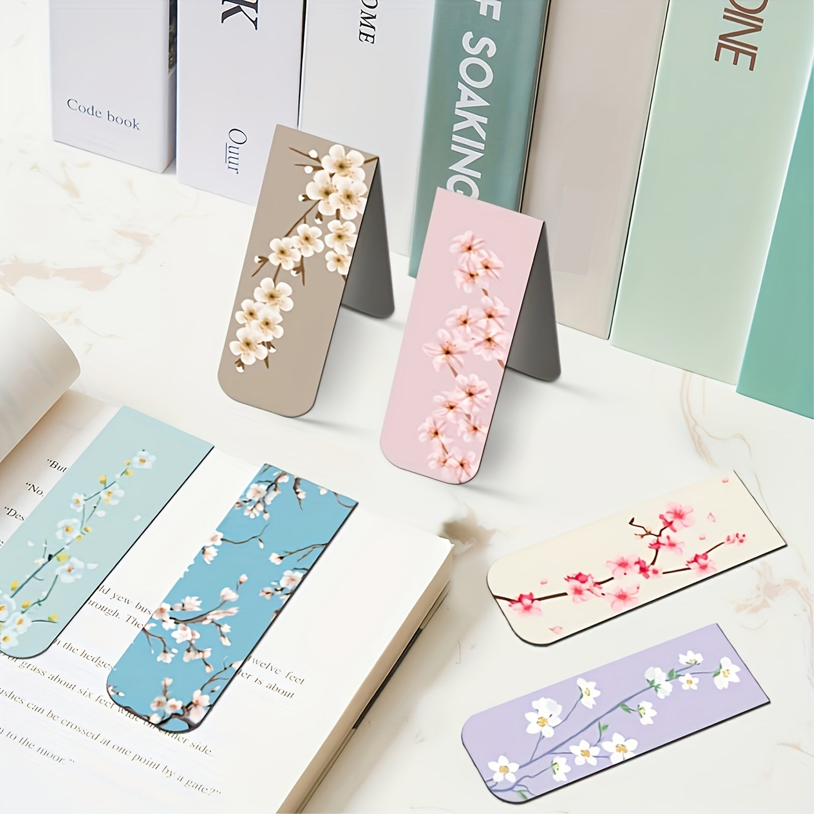 12 قطعة من الإشارات المرجعية المغناطيسية الزهرية