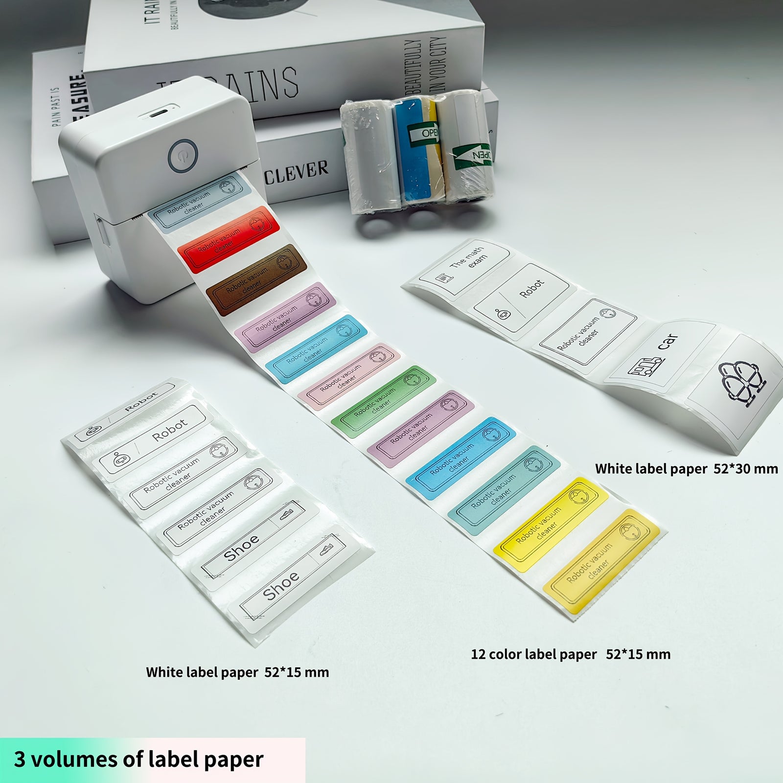 طابعة جيب لاسلكية حرارية صغيرة متعددة الوظائف