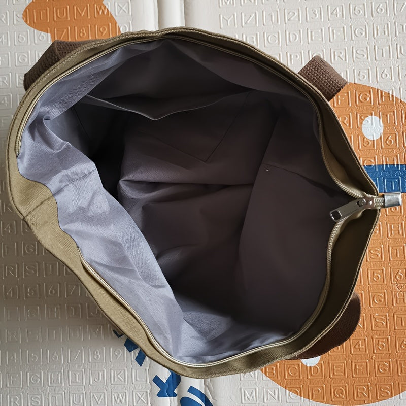 حقيبة حمل أنيقة مطبوعة على الحيوانات للنساء