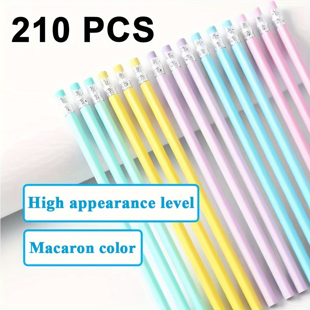 210 قلم رصاص خشبي برؤوس ممحاة