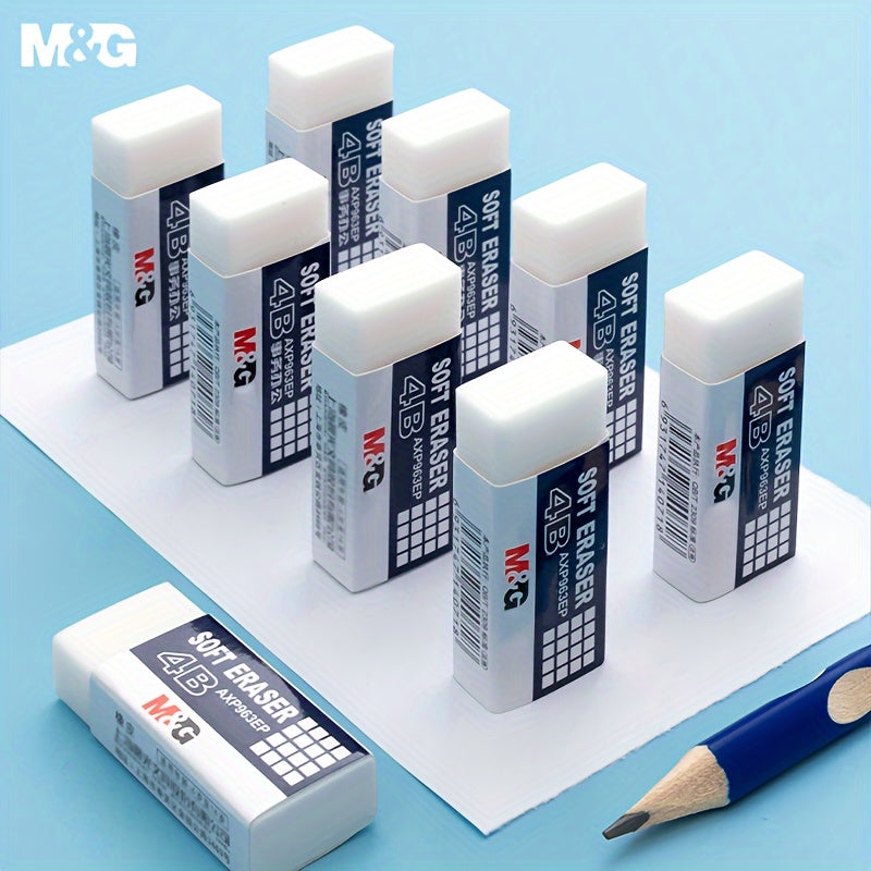 24 قطعة ممحاة بيضاء 4B