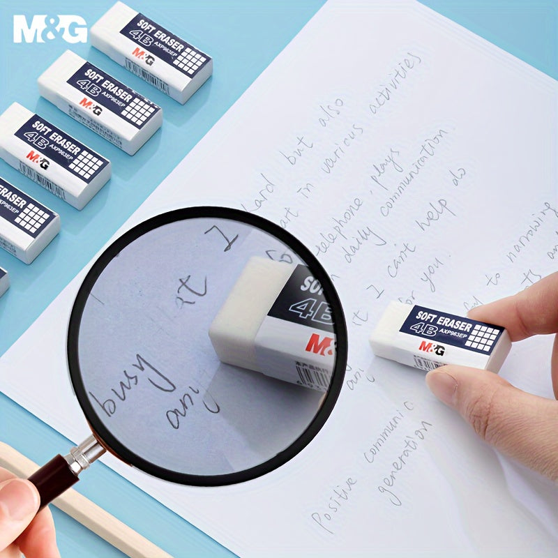 24 قطعة ممحاة بيضاء 4B