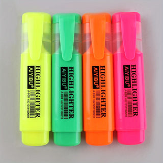 4 قطع/صندوق قلم تحديد ذو طرف واحد