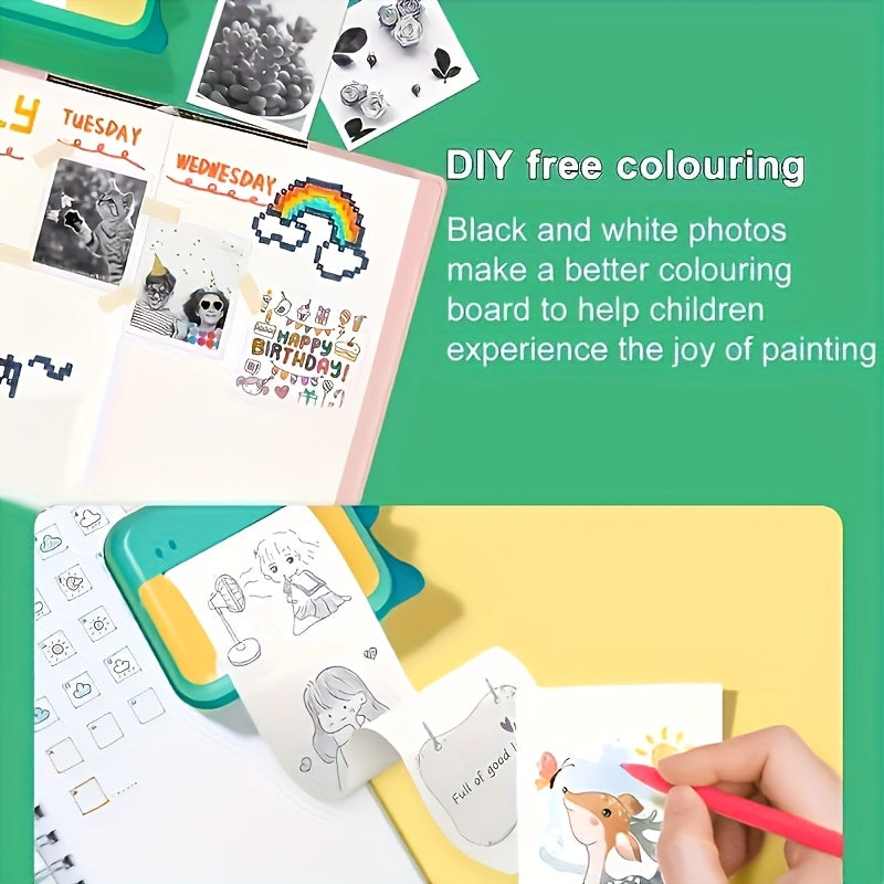 10 لفة ميني برينتر ورق ذاتي اللصق