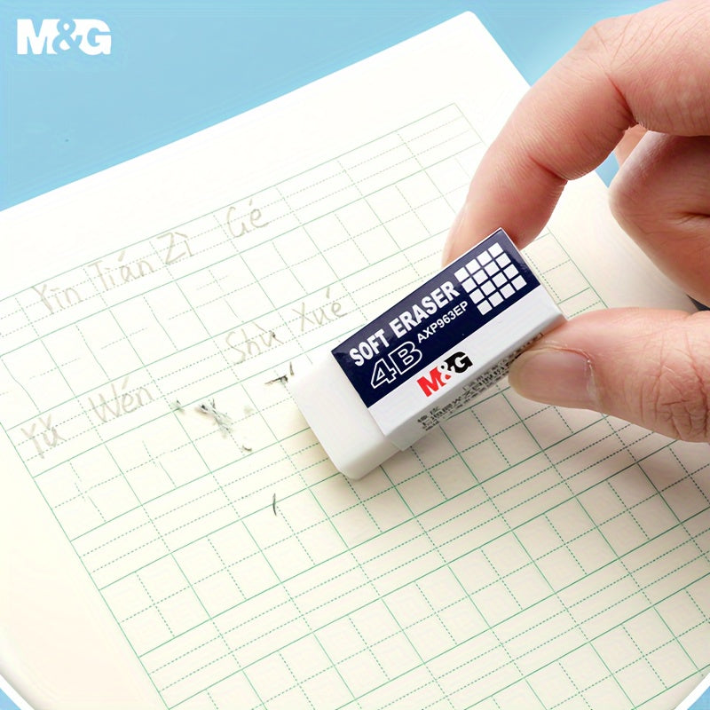 24 قطعة ممحاة بيضاء 4B