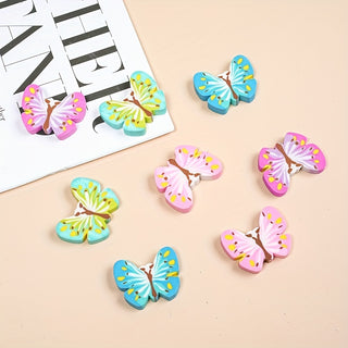 8 قطع ممحاة من المطاط اللدن حراريًا على شكل فراشة